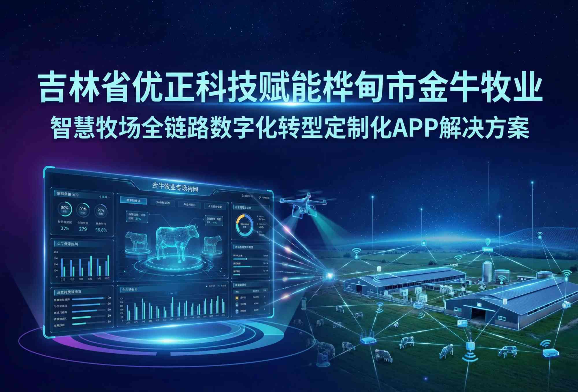 吉林省优正科技赋能桦甸市金牛牧业：打造智慧牧场全链路数字化转型定制化APP解决方案